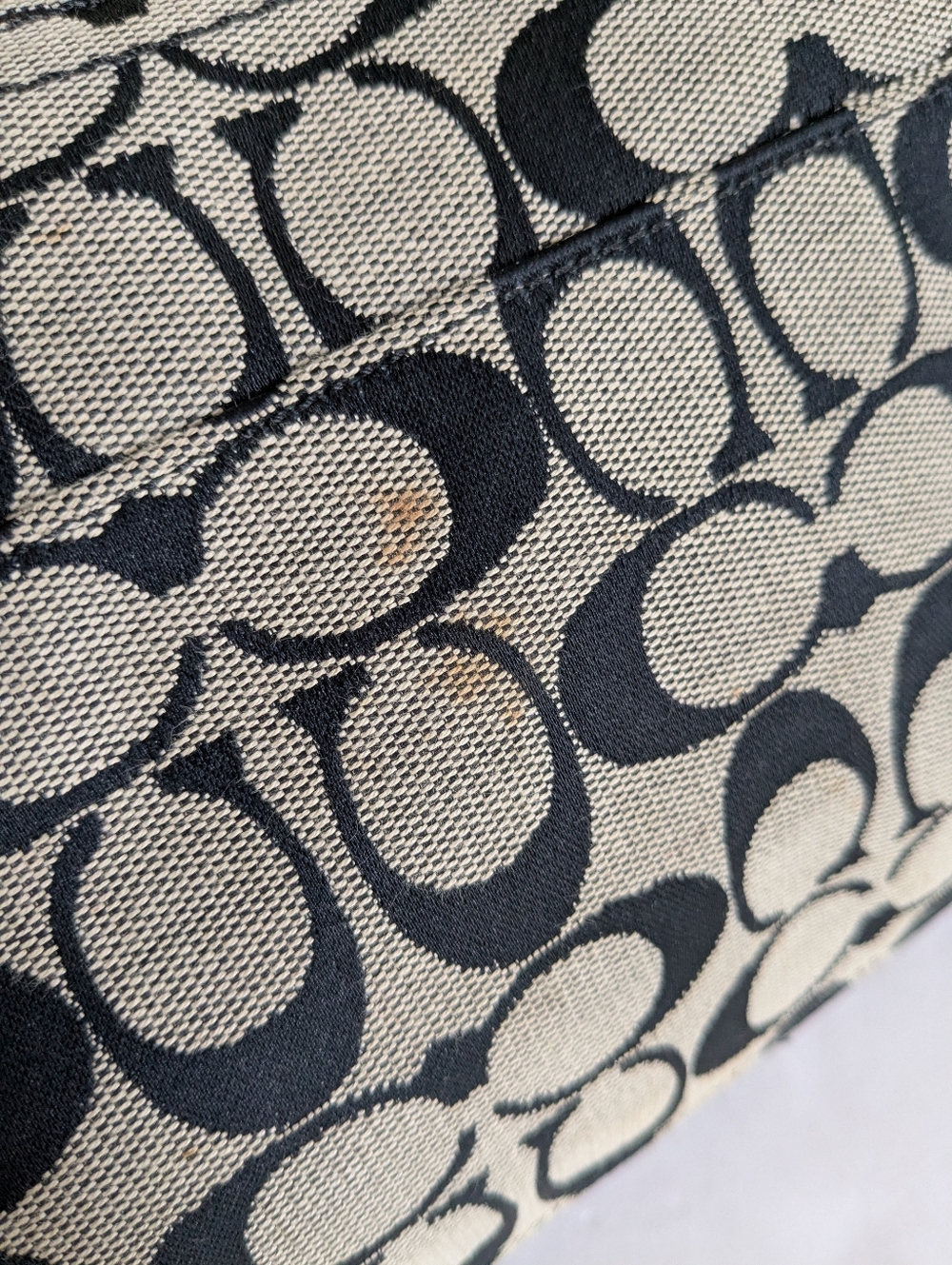 Coach Penelope Signature Logo Canvas Shoulder Bag - Picture 10 of 16
